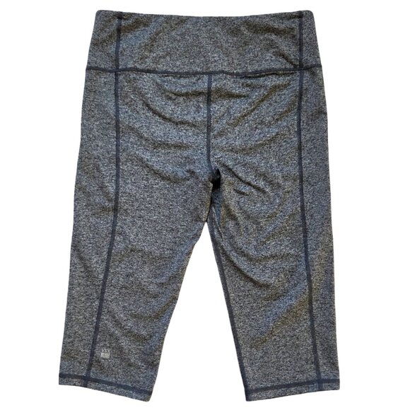 Victoria's Secret VS Sport Cropped Leggings Womens L Gray Athleisure Workout - Picture 2 of 10